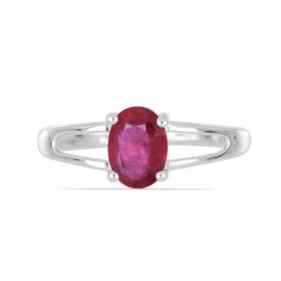 BUY REAL AFRICAN AMETHYST GEMSTONE RING IN STERLING SILVER